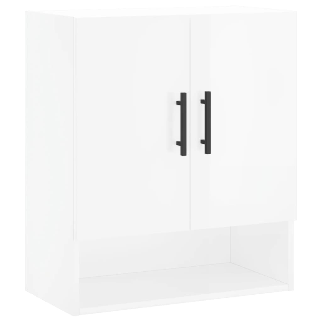 vidaXL Wall Cabinet High Gloss White 60x31x70 cm Engineered Wood