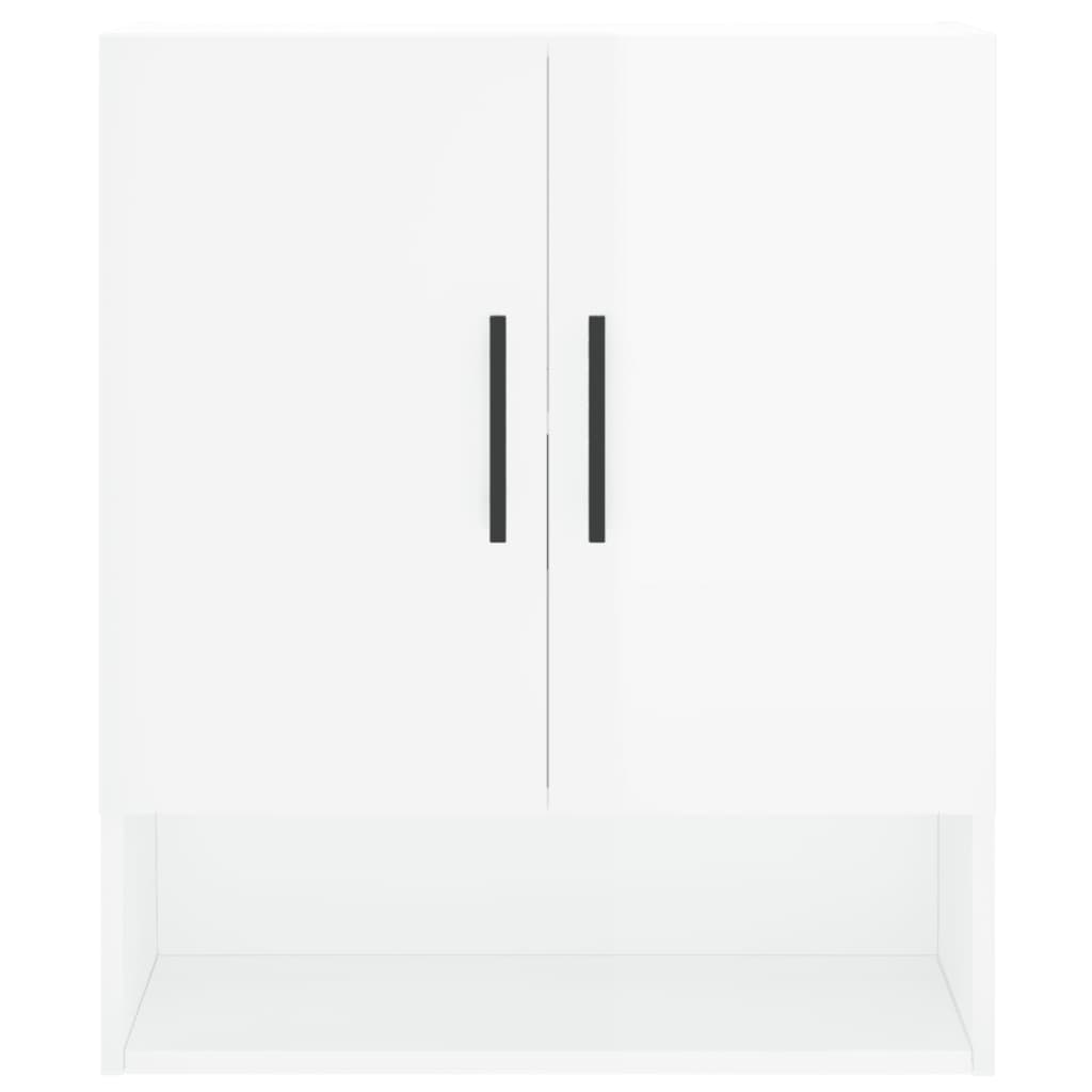 vidaXL Wall Cabinet High Gloss White 60x31x70 cm Engineered Wood