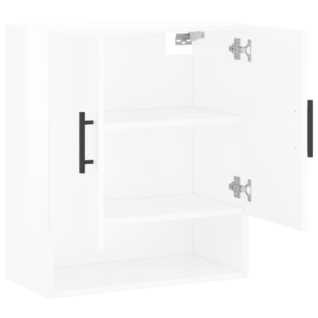 vidaXL Wall Cabinet High Gloss White 60x31x70 cm Engineered Wood