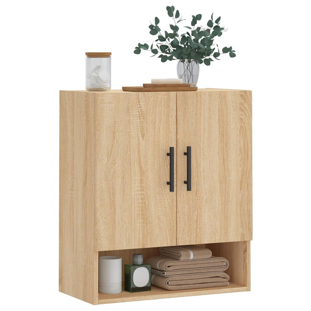 vidaXL Wall Cabinet Sonoma Oak 60x31x70 cm Engineered Wood