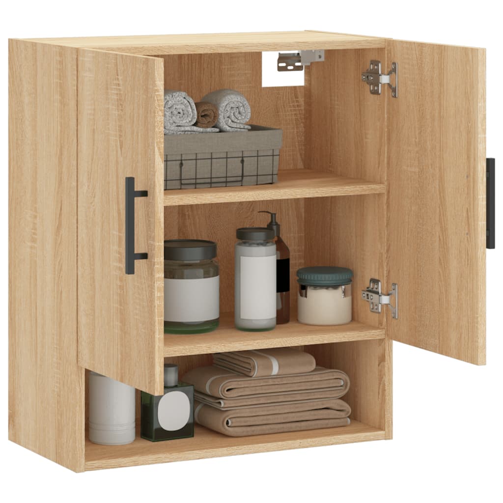 vidaXL Wall Cabinet Sonoma Oak 60x31x70 cm Engineered Wood