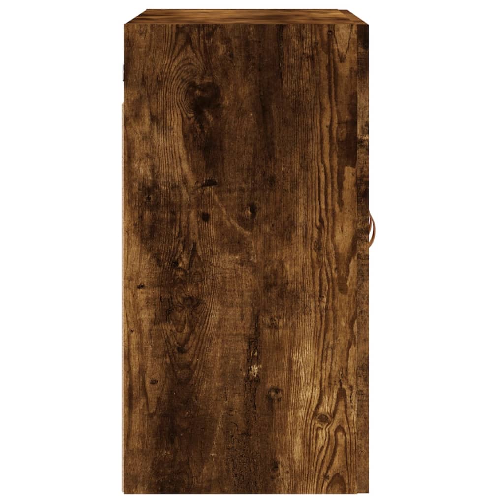 Wall Cabinet Smoked Oak 60x31x60 cm Engineered Wood