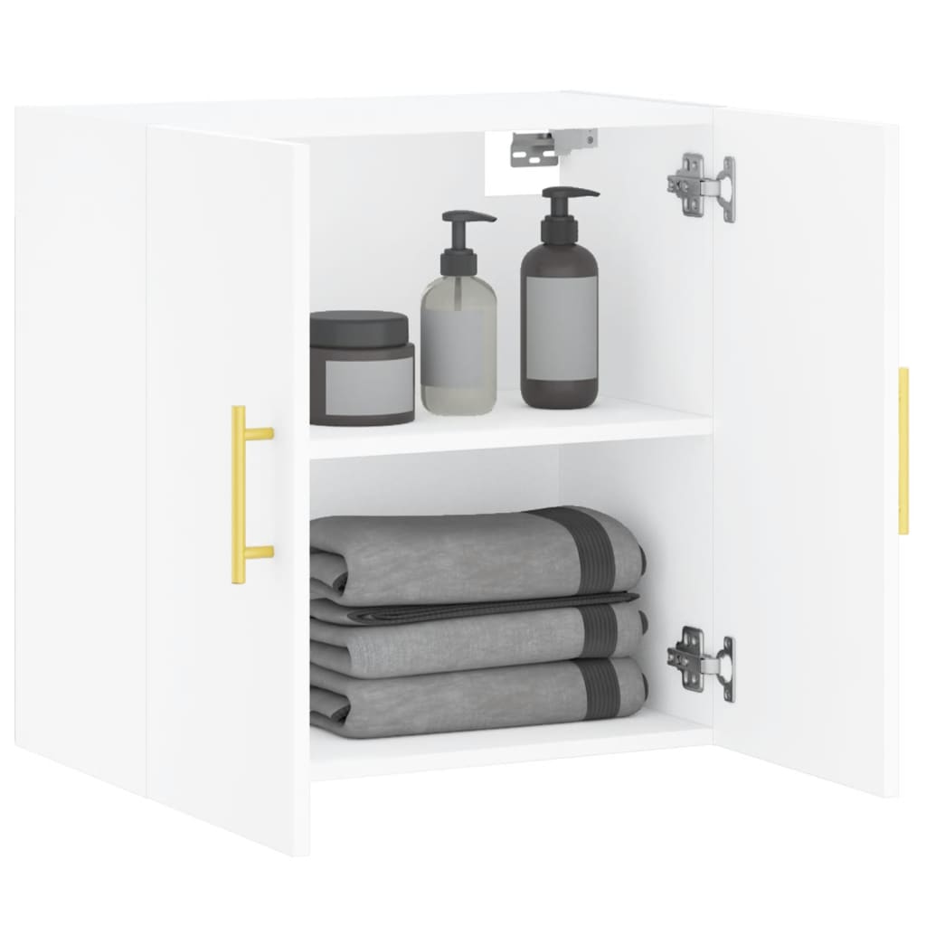Wall Cabinet White 60x31x60 cm Engineered Wood