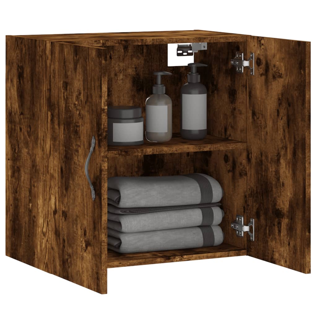Wall Cabinet Smoked Oak 60x31x60 cm Engineered Wood