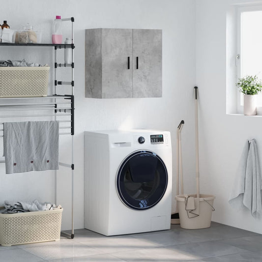 Wall Cabinet | Concrete grey | Engineered wood | Standard | Wall Cabinet