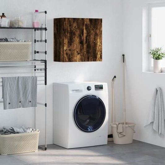 Wall Cabinet | Smoked Oak | Engineered Wood | Medium | Wall Cabinet