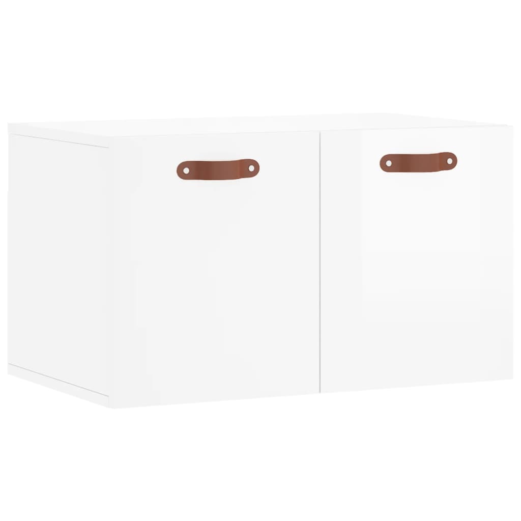 vidaXL Wall Cabinet High Gloss White 60x36.5x35 cm Engineered Wood