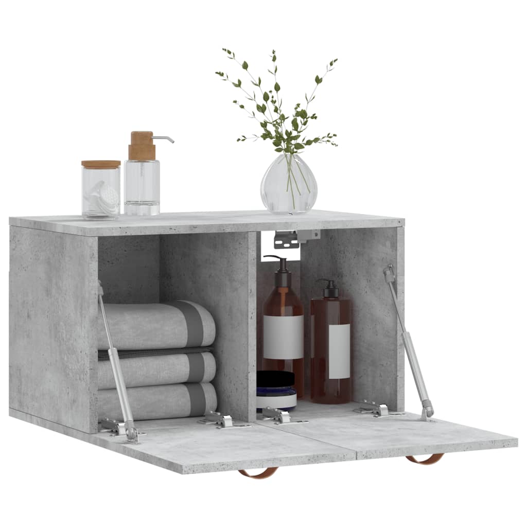 Wall Cabinet Concrete Grey 60x36,5x35 cm Engineered Wood
