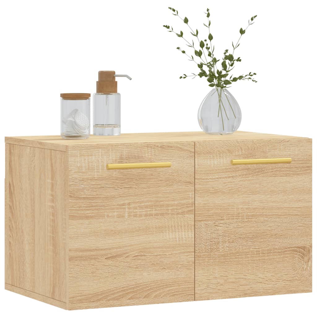 vidaXL Wall Cabinet Sonoma Oak 60x36.5x35 cm Engineered Wood