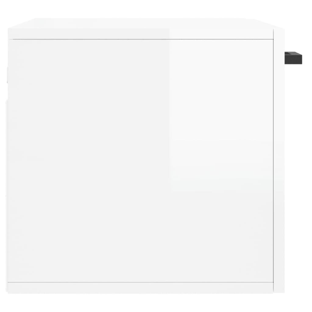 vidaXL Wall Cabinet High Gloss White 60x36.5x35 cm Engineered Wood