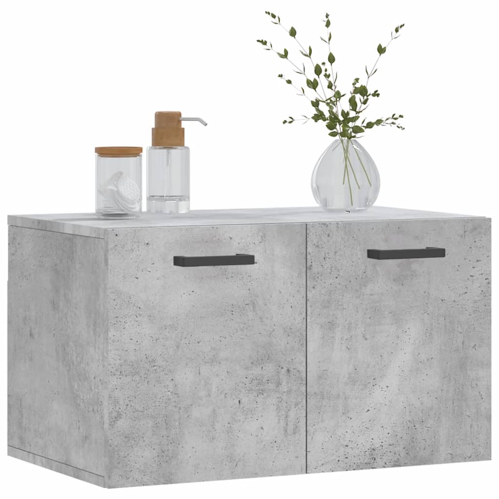 vidaXL Wall Cabinet Concrete Grey 60x36.5x35 cm Engineered Wood