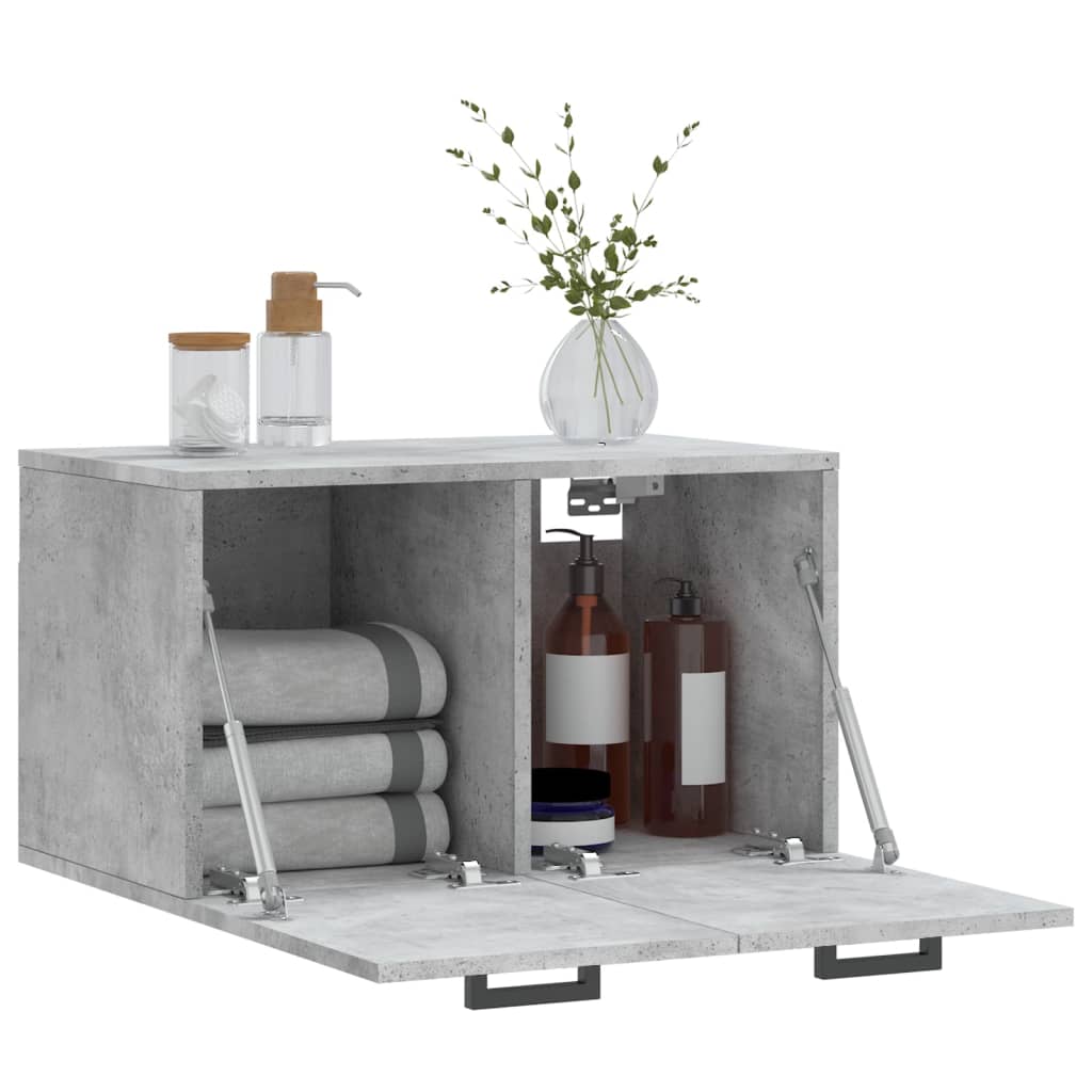 Wall Cabinet Concrete Grey 60x36,5x35 cm Engineered Wood