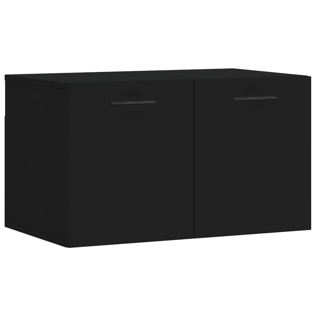 Wall Cabinet Black 60x36,5x35 cm Engineered Wood