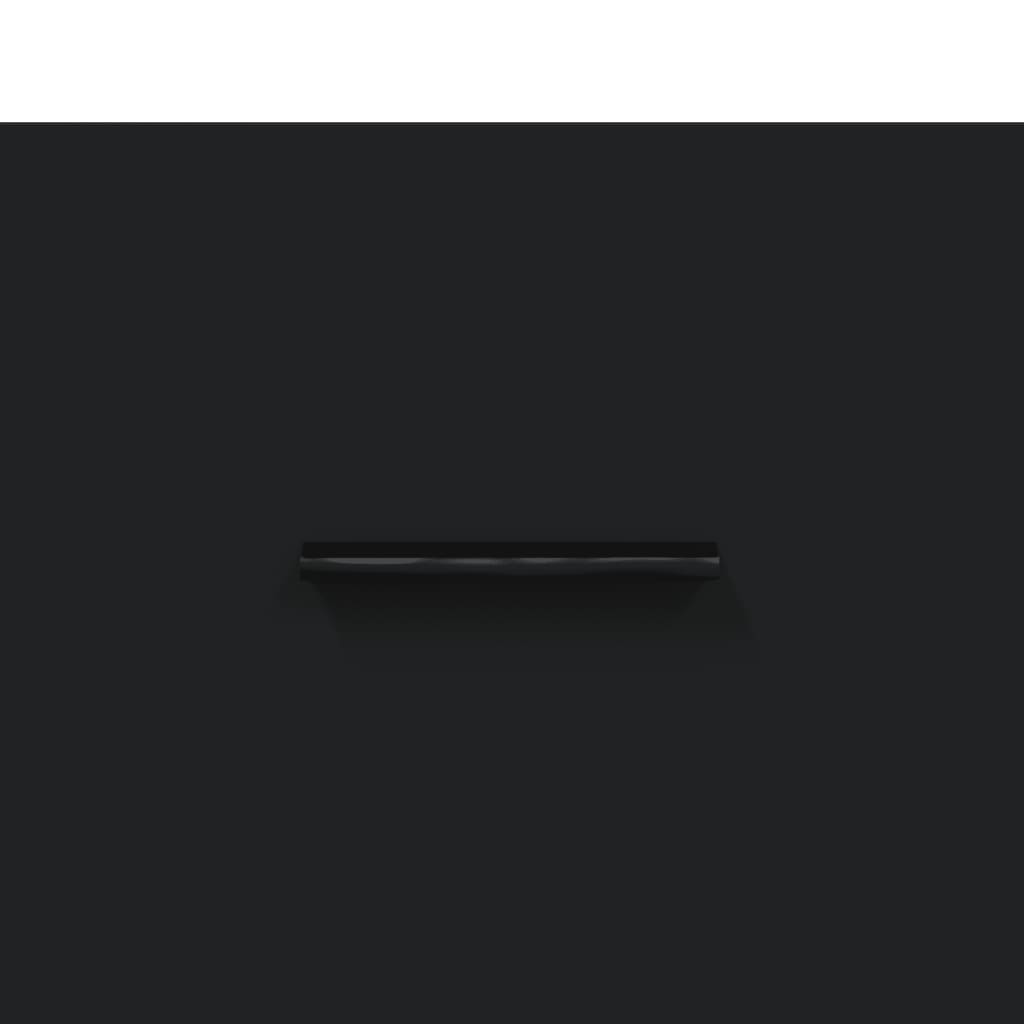 Wall Cabinet Black 60x36,5x35 cm Engineered Wood