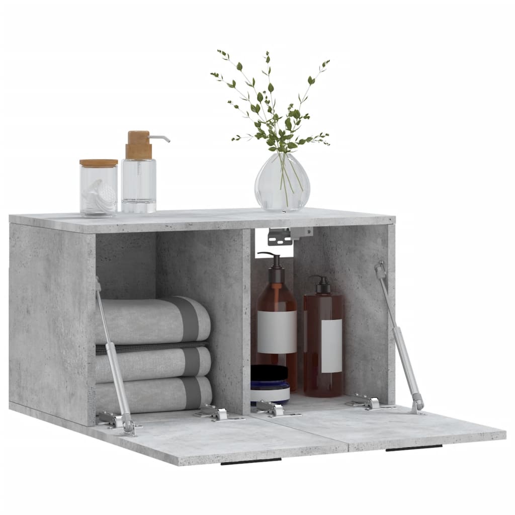 Wall Cabinet Concrete Grey 60x36,5x35 cm Engineered Wood