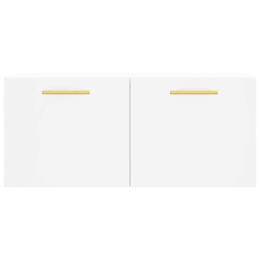 Wall Cabinet White 80x36,5x35 cm Engineered Wood