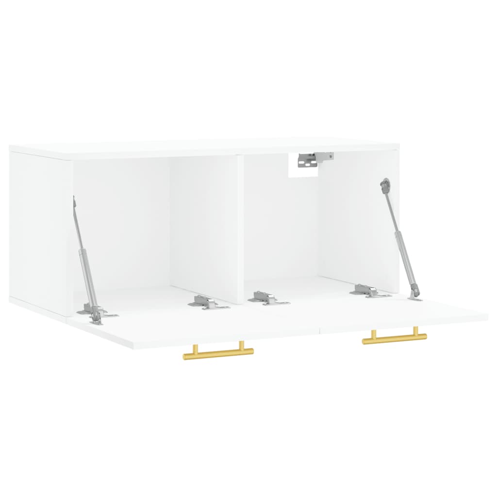 Wall Cabinet White 80x36.5x35 cm Engineered Wood