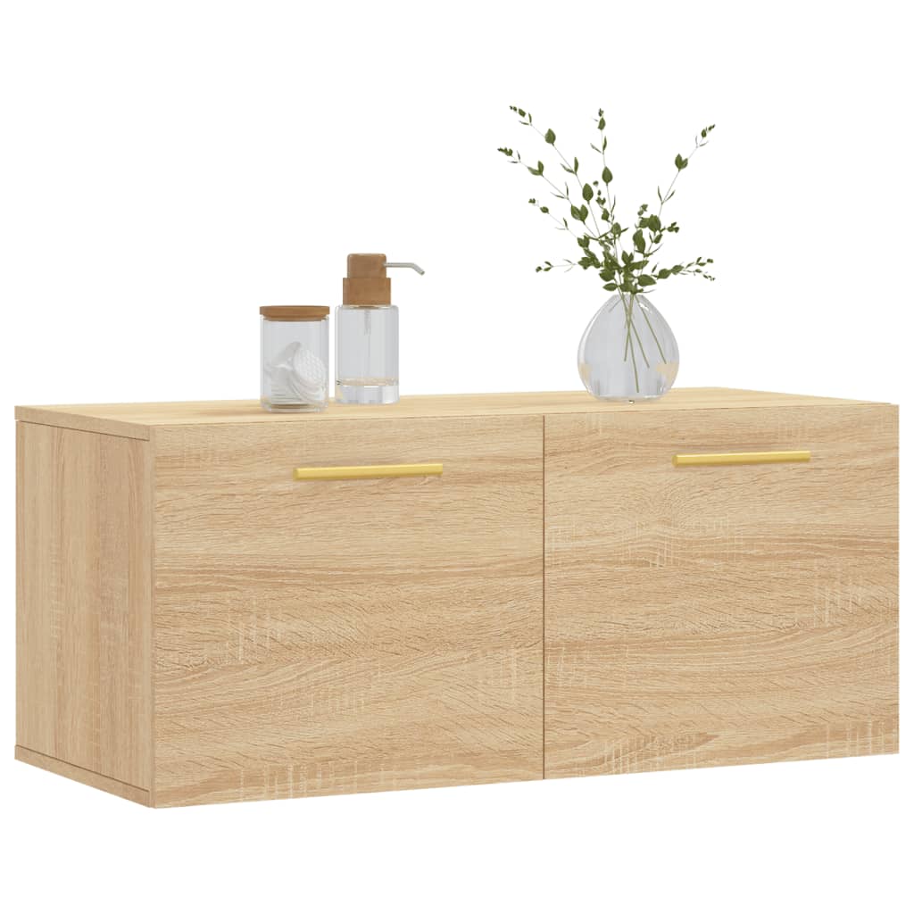 Wall Cabinet Sonoma Oak 80x36.5x35 cm Engineered Wood