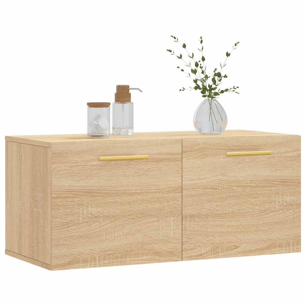 Wall Cabinet Sonoma Oak 80x36,5x35 cm Engineered Wood