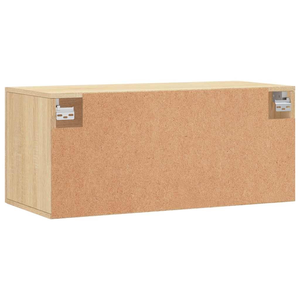 Wall Cabinet Sonoma Oak 80x36,5x35 cm Engineered Wood