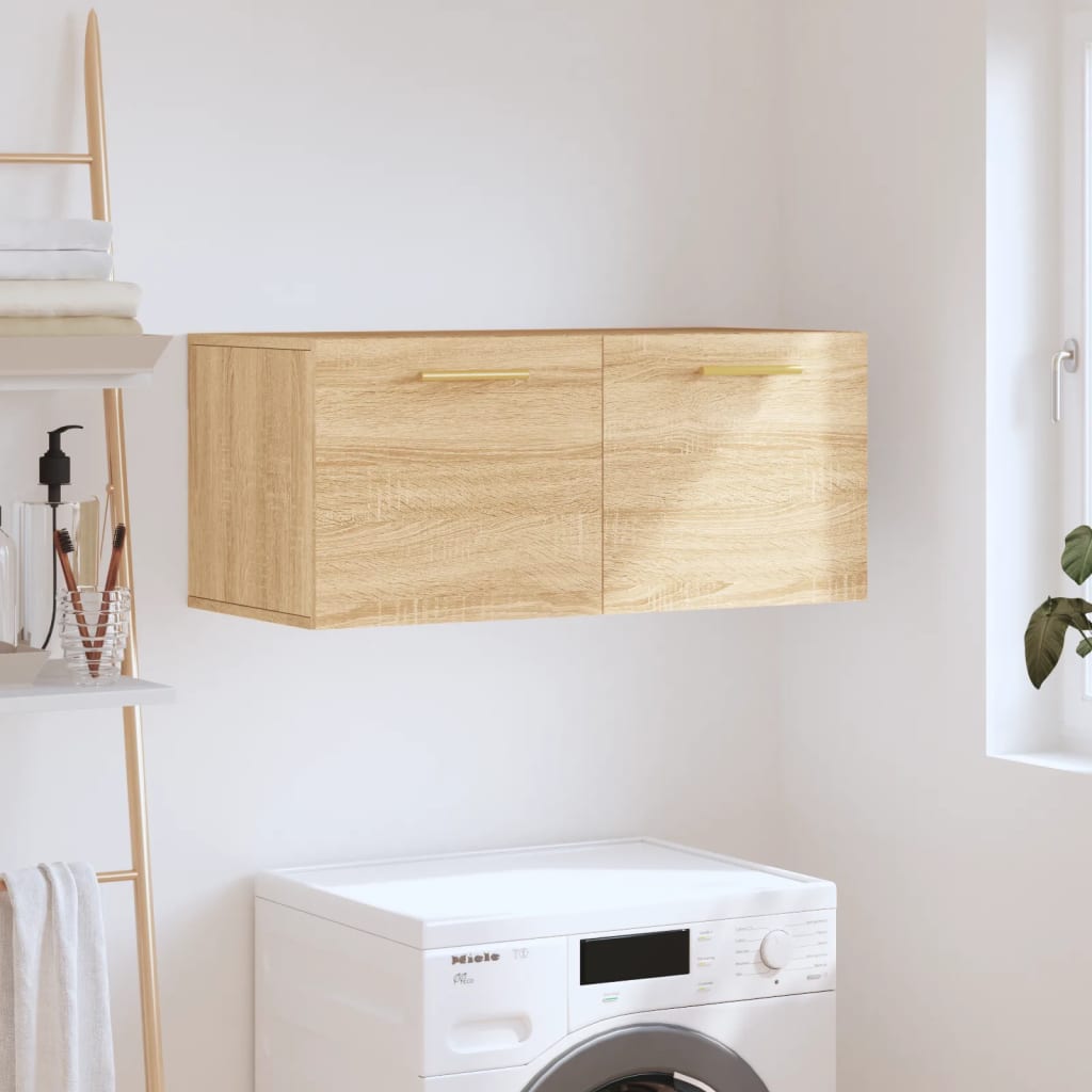 Wall Cabinet Sonoma Oak 80x36.5x35 cm Engineered Wood
