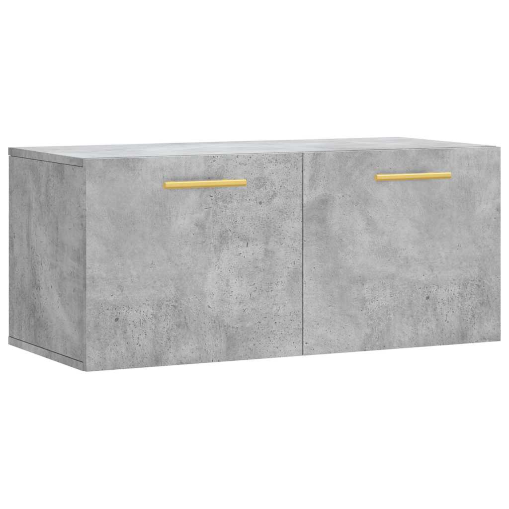 Wall Cabinet Concrete Grey 80x36,5x35 cm Engineered Wood