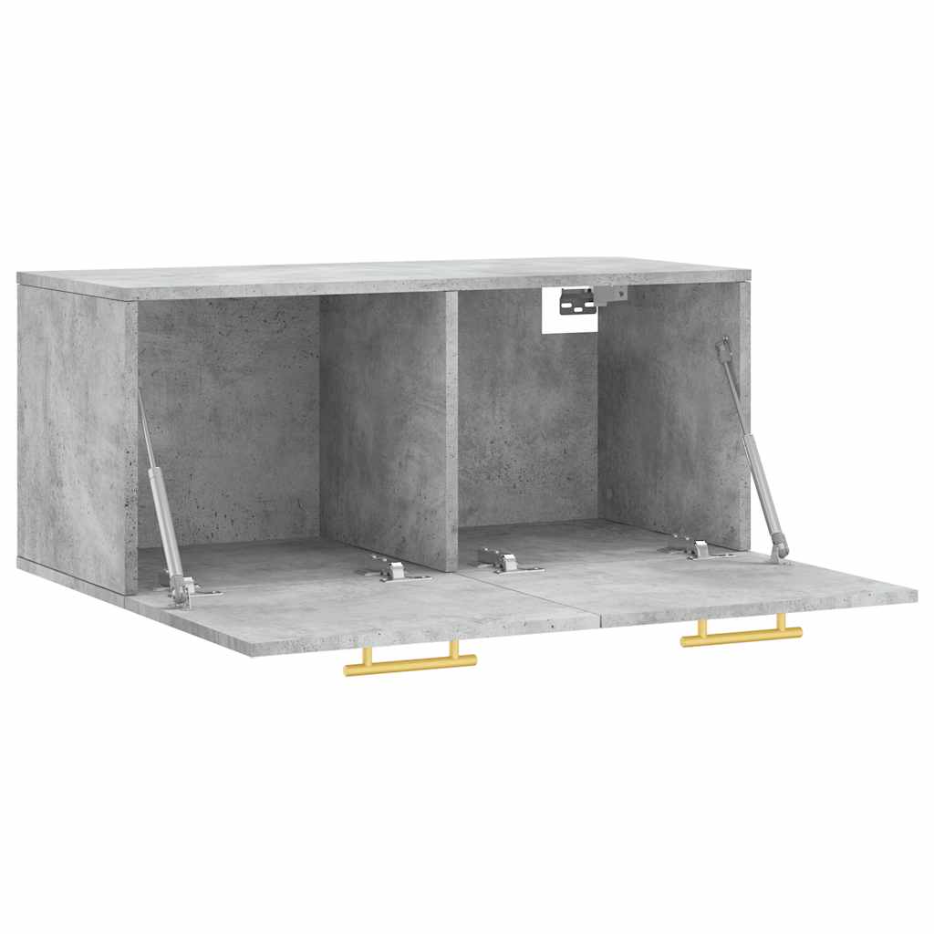 Wall Cabinet Concrete Grey 80x36,5x35 cm Engineered Wood
