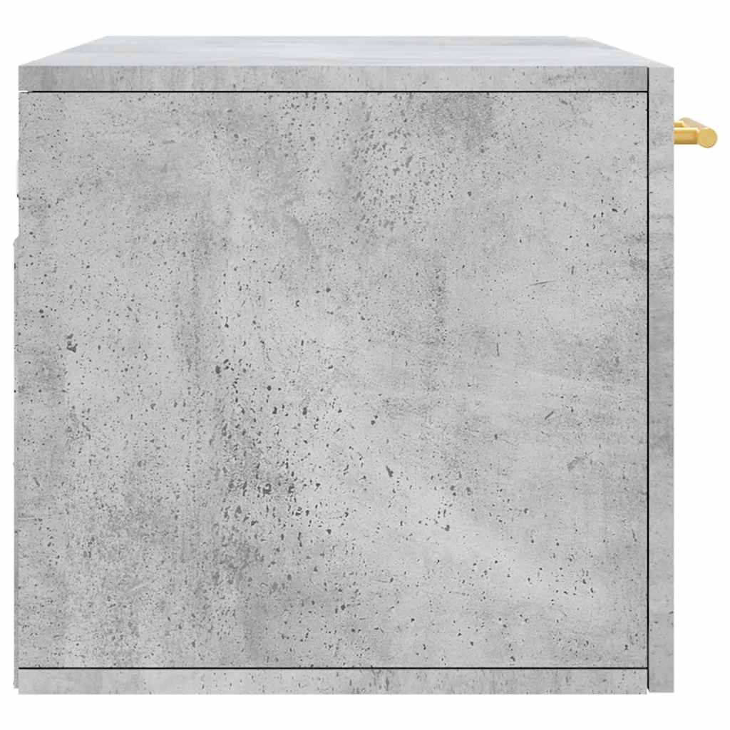 Wall Cabinet Concrete Grey 80x36,5x35 cm Engineered Wood