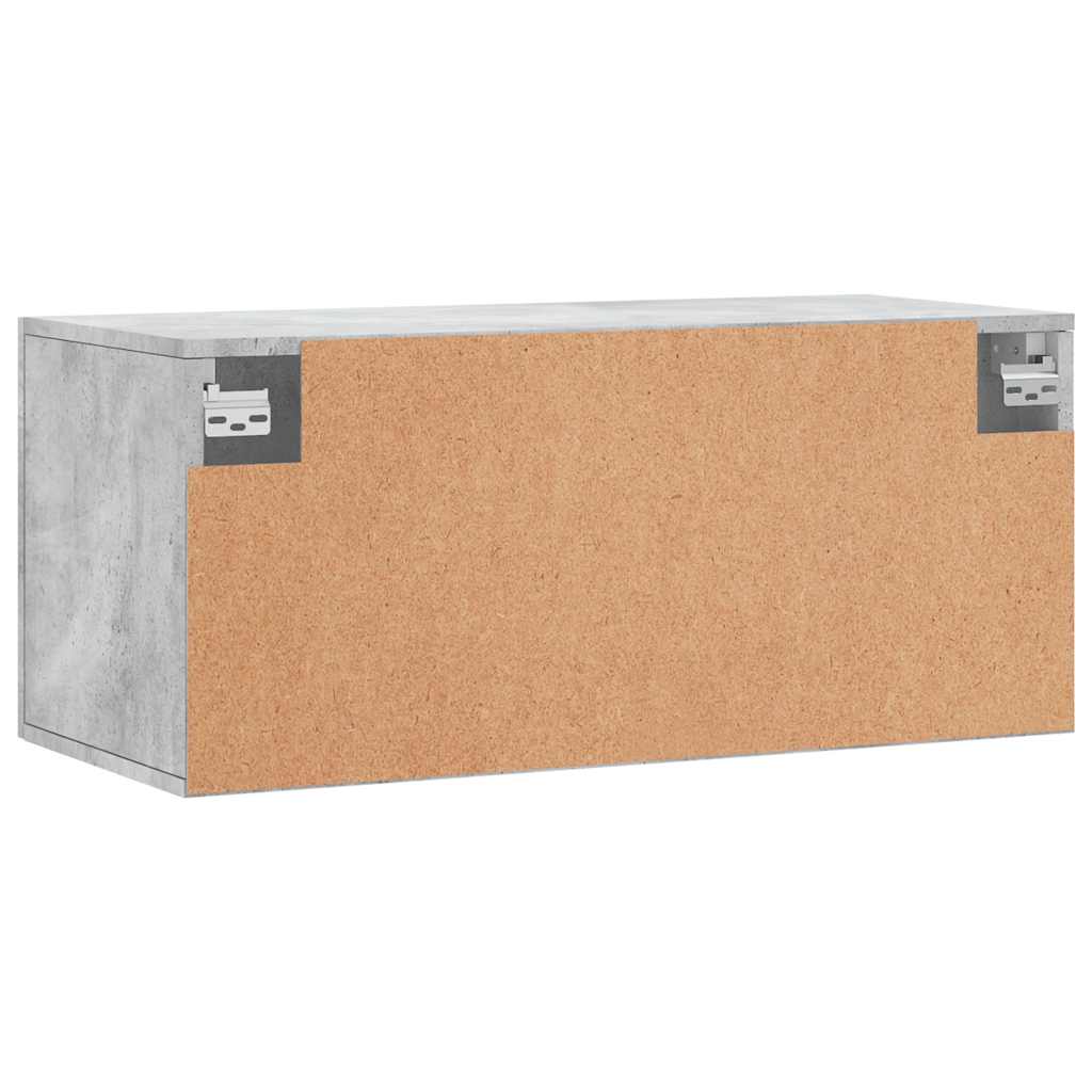 Wall Cabinet Concrete Grey 80x36,5x35 cm Engineered Wood