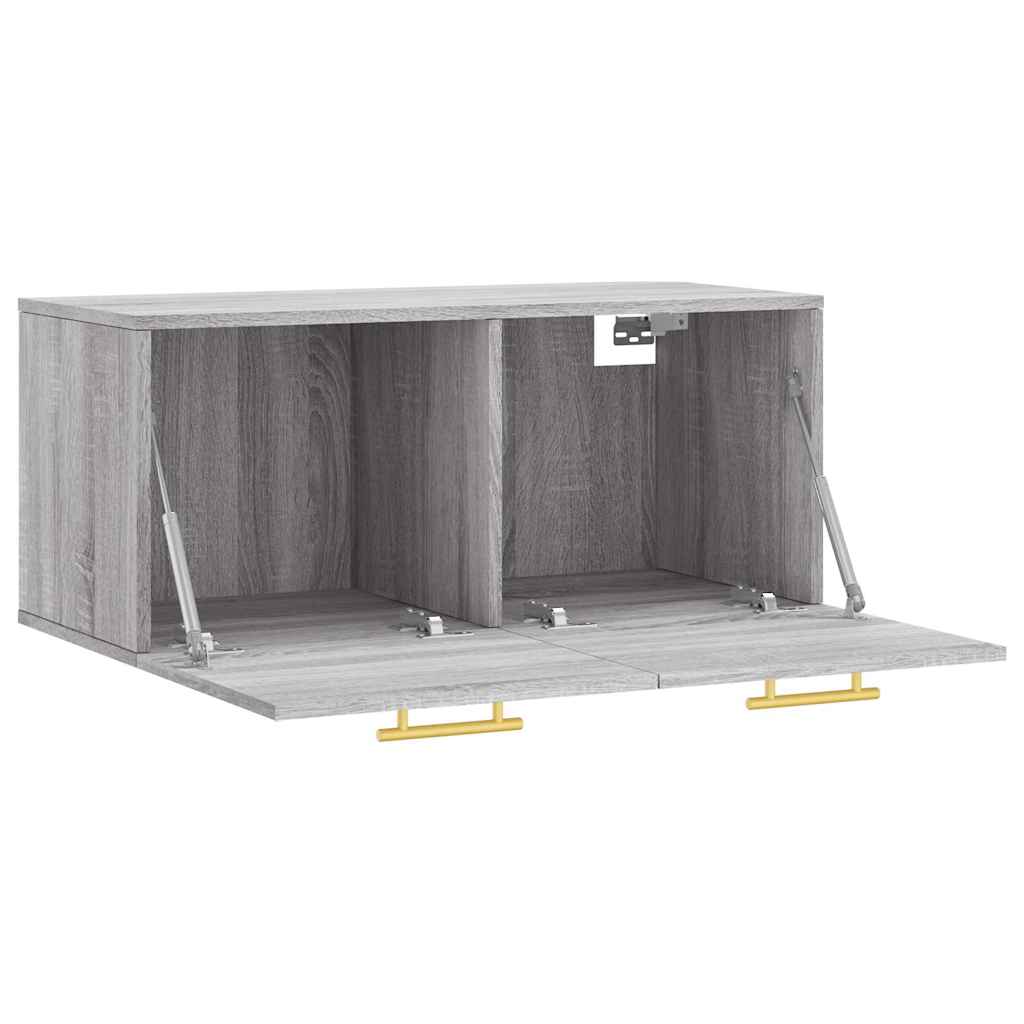 Wall Cabinet Grey Sonoma 80x36,5x35 cm Engineered Wood