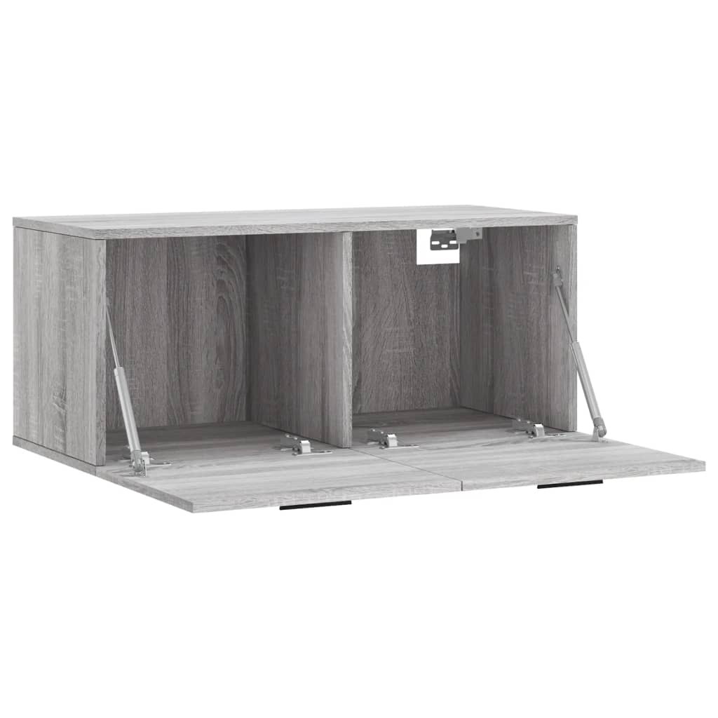 vidaXL Wall Cabinet Grey Sonoma 80x36.5x35 cm Engineered Wood