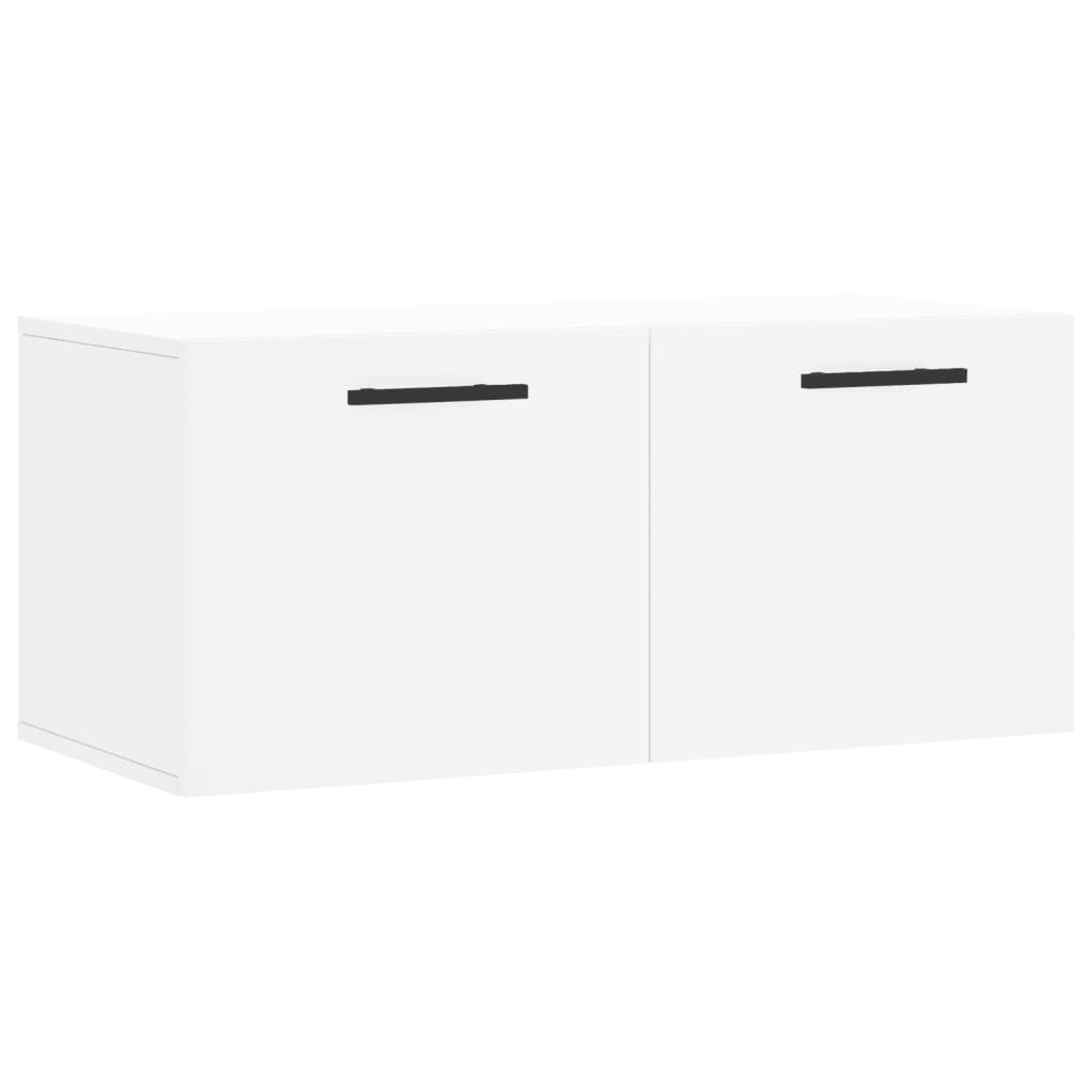 Wall Cabinet White 80x36,5x35 cm Engineered Wood