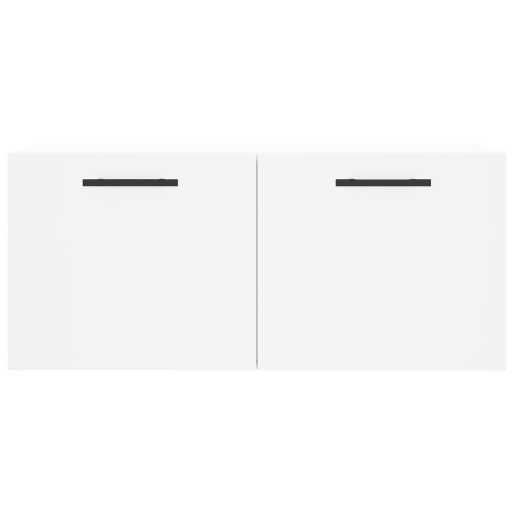 Wall Cabinet White 80x36,5x35 cm Engineered Wood