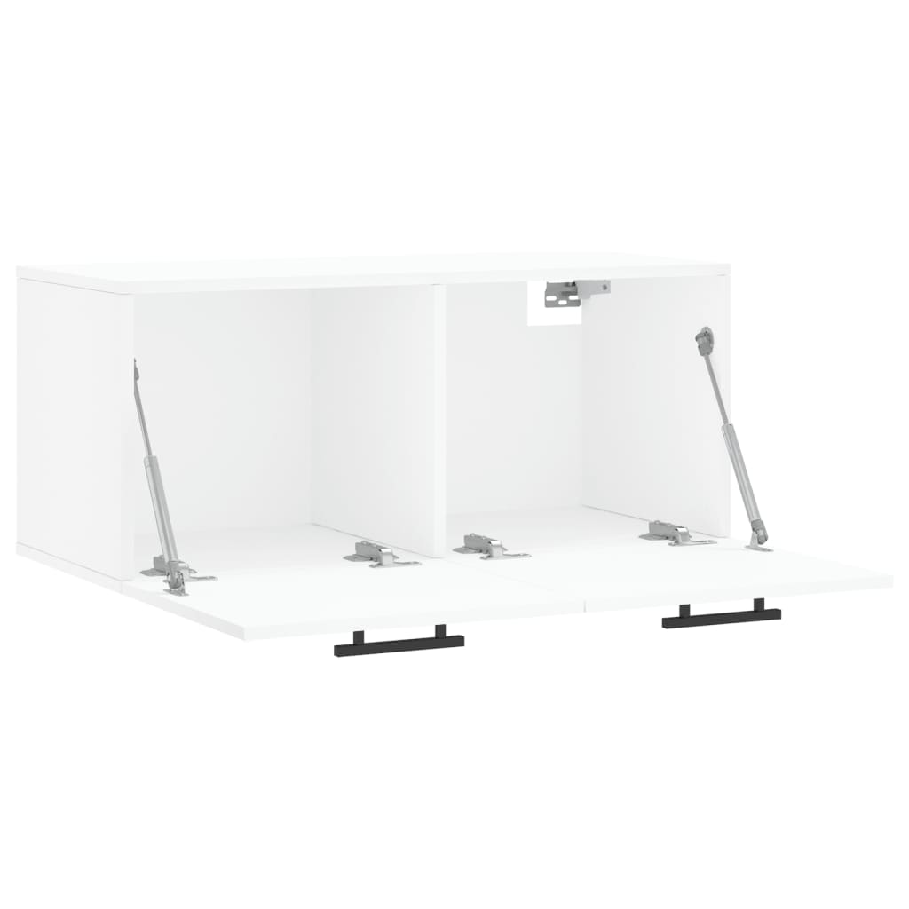 Wall Cabinet White 80x36,5x35 cm Engineered Wood