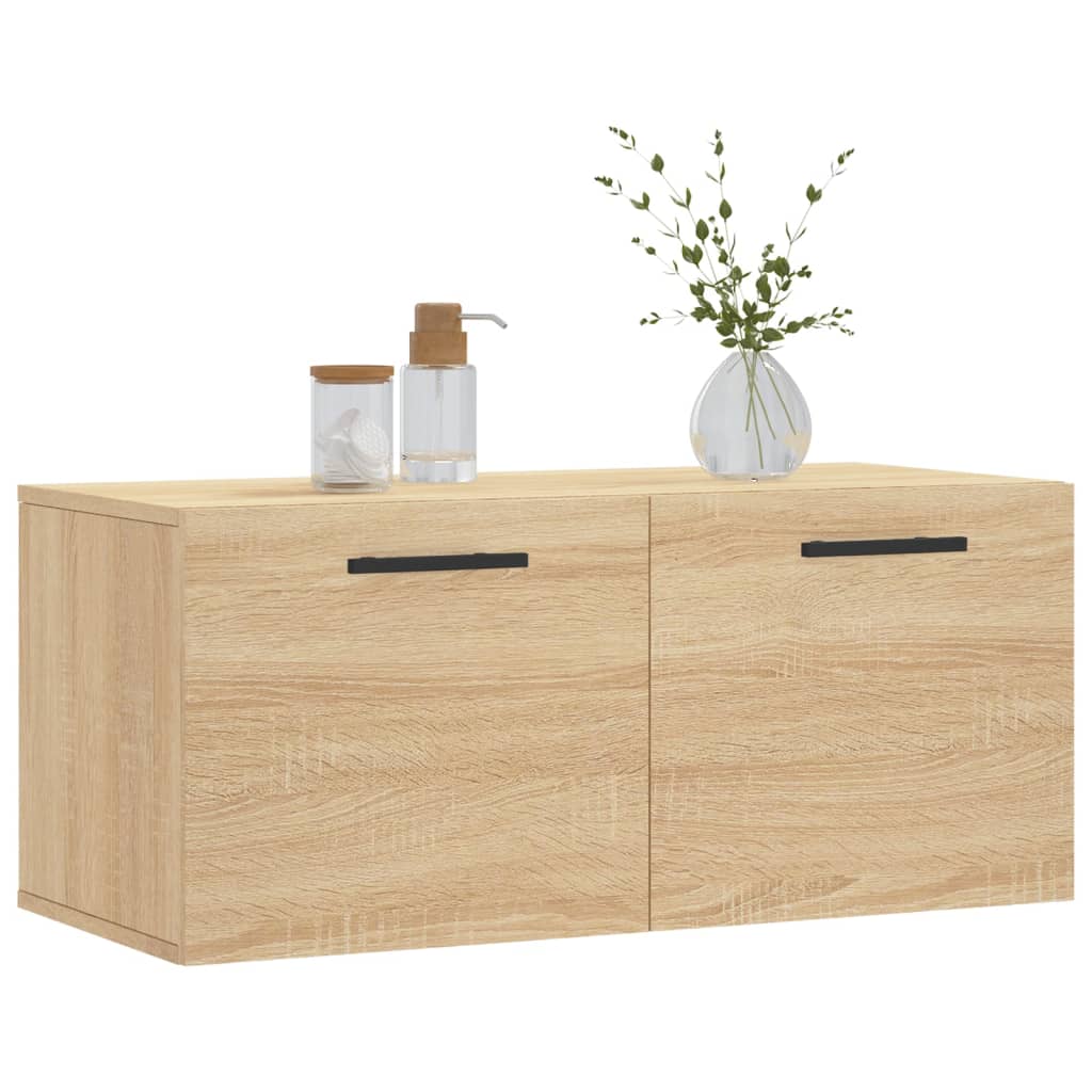 Wall Cabinet Sonoma Oak 80x36,5x35 cm Engineered Wood