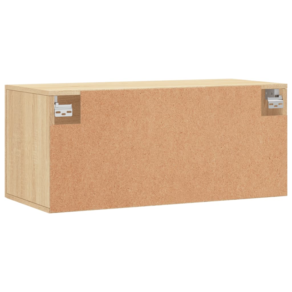 Wall Cabinet Sonoma Oak 80x36,5x35 cm Engineered Wood