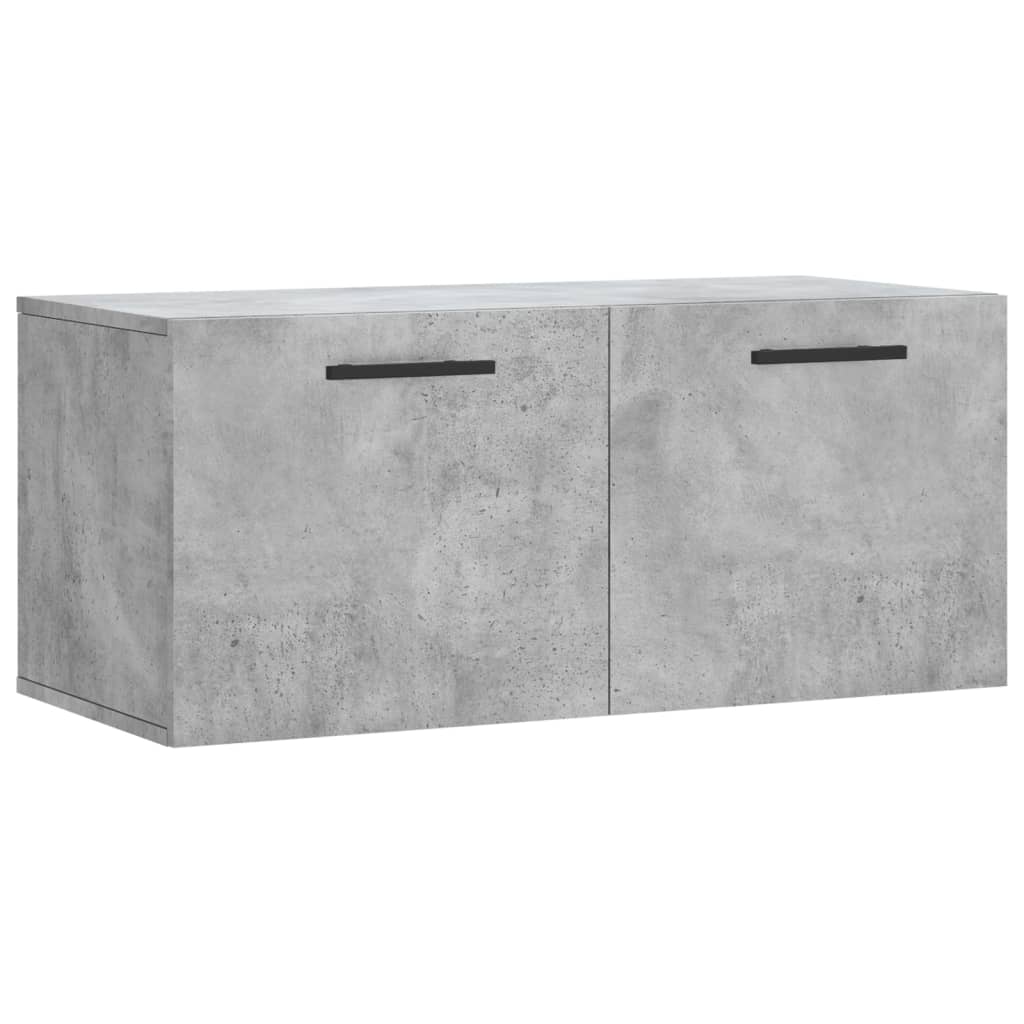 Wall Cabinet Concrete Grey 80x36,5x35 cm Engineered Wood