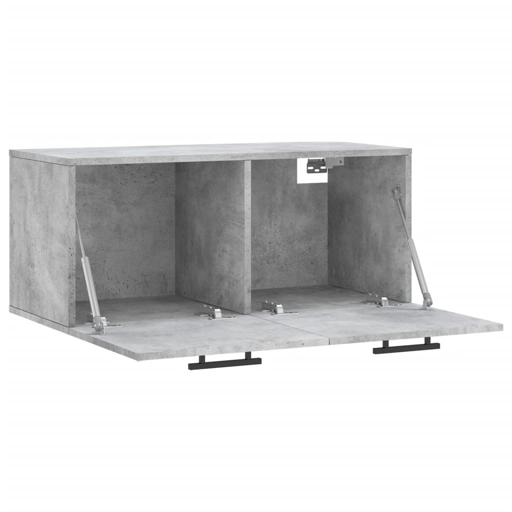 Wall Cabinet Concrete Grey 80x36,5x35 cm Engineered Wood