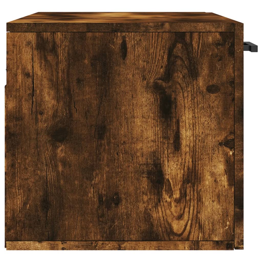Wall Cabinet Smoked Oak 80x36,5x35 cm Engineered Wood