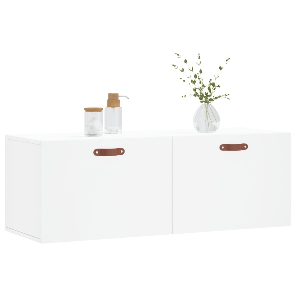 Wall Cabinet White 100x36,5x35 cm Engineered Wood