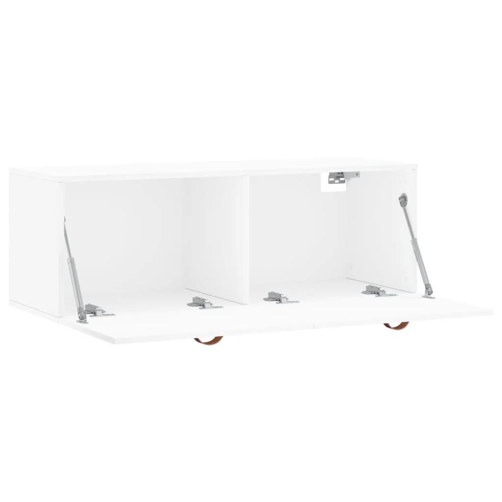 Wall Cabinet White 100x36,5x35 cm Engineered Wood