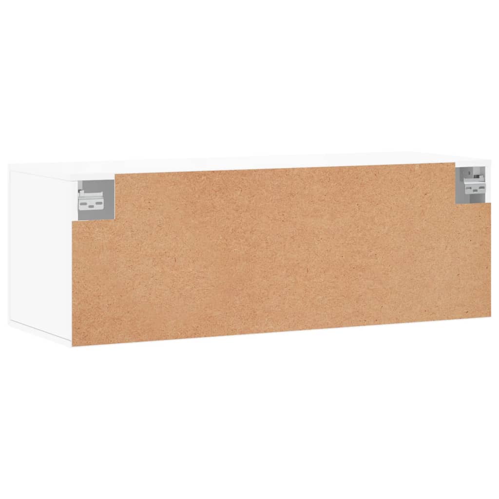Wall Cabinet White 100x36,5x35 cm Engineered Wood