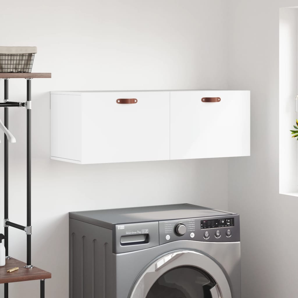 Wall Cabinet White 100x36,5x35 cm Engineered Wood