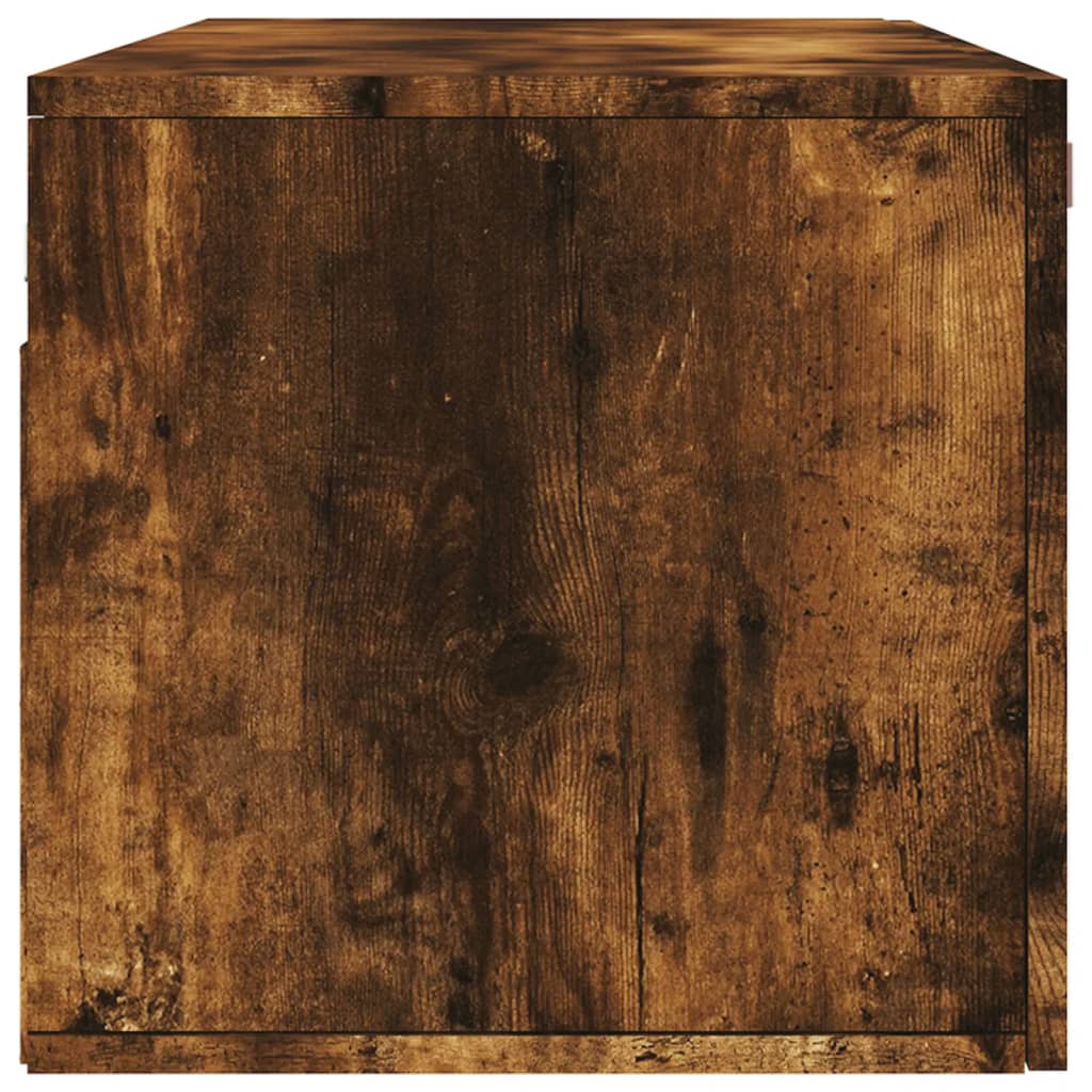 Wall Cabinet Smoked Oak 100x36,5x35 cm Engineered Wood