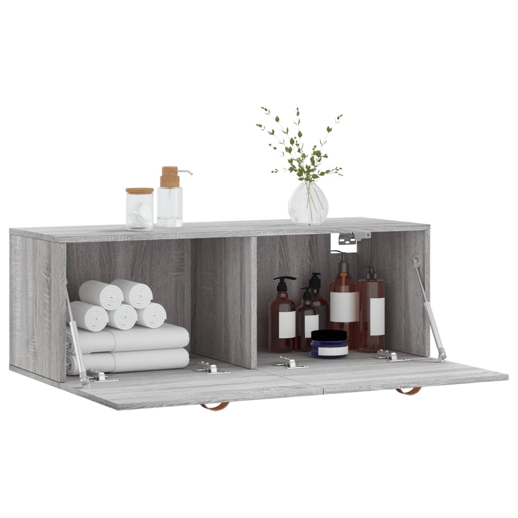 Wall Cabinet Grey Sonoma 100x36,5x35 cm Engineered Wood