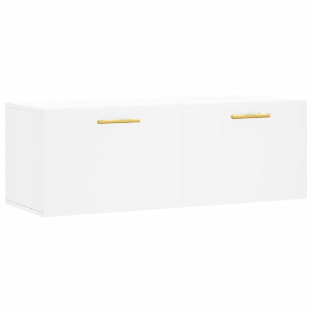 Wall Cabinet White 100x36.5x35 cm Engineered Wood