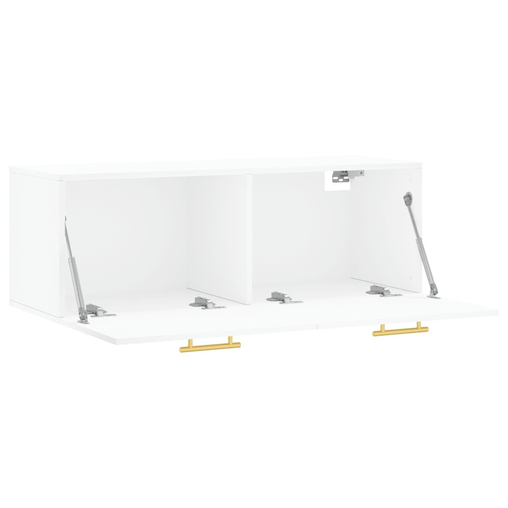Wall Cabinet White 100x36.5x35 cm Engineered Wood