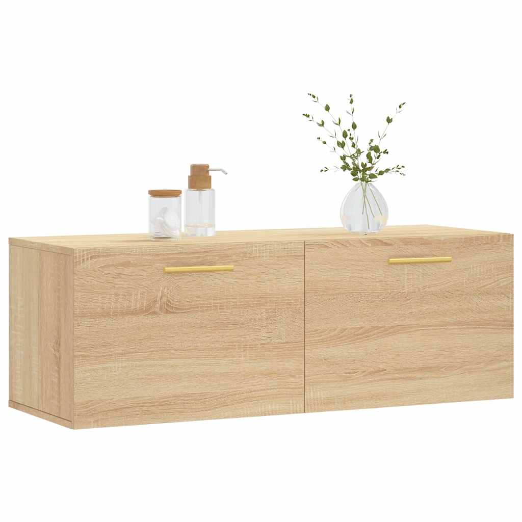 Wall Cabinet Sonoma Oak 100x36,5x35 cm Engineered Wood