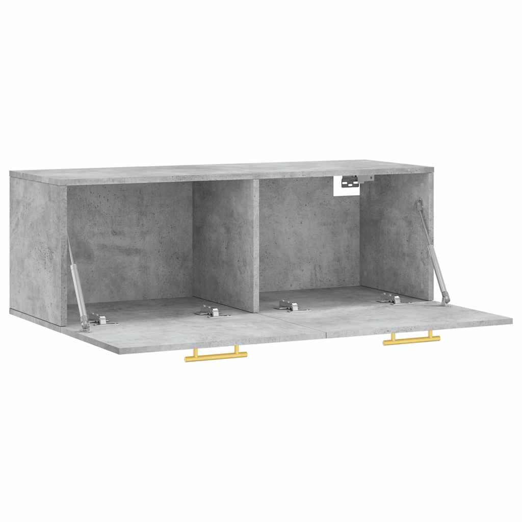 Wall Cabinet Concrete Grey 100x36,5x35 cm Engineered Wood