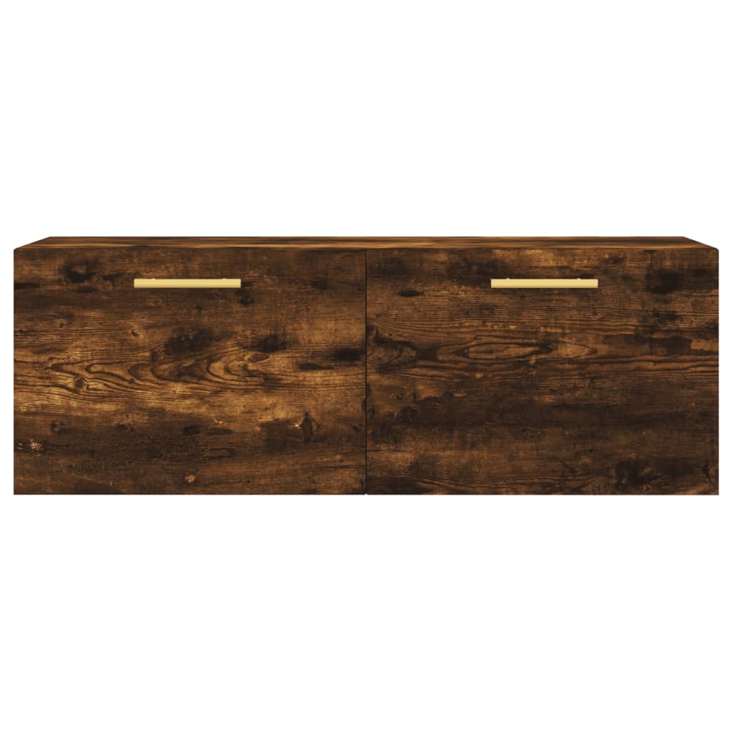 Wall Cabinet Smoked Oak 100x36.5x35 cm Engineered Wood